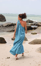 Asymmetrical linen dress