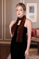 handmade velvet scarf christmas gift