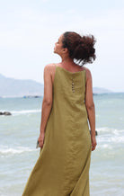 Linen slip dress