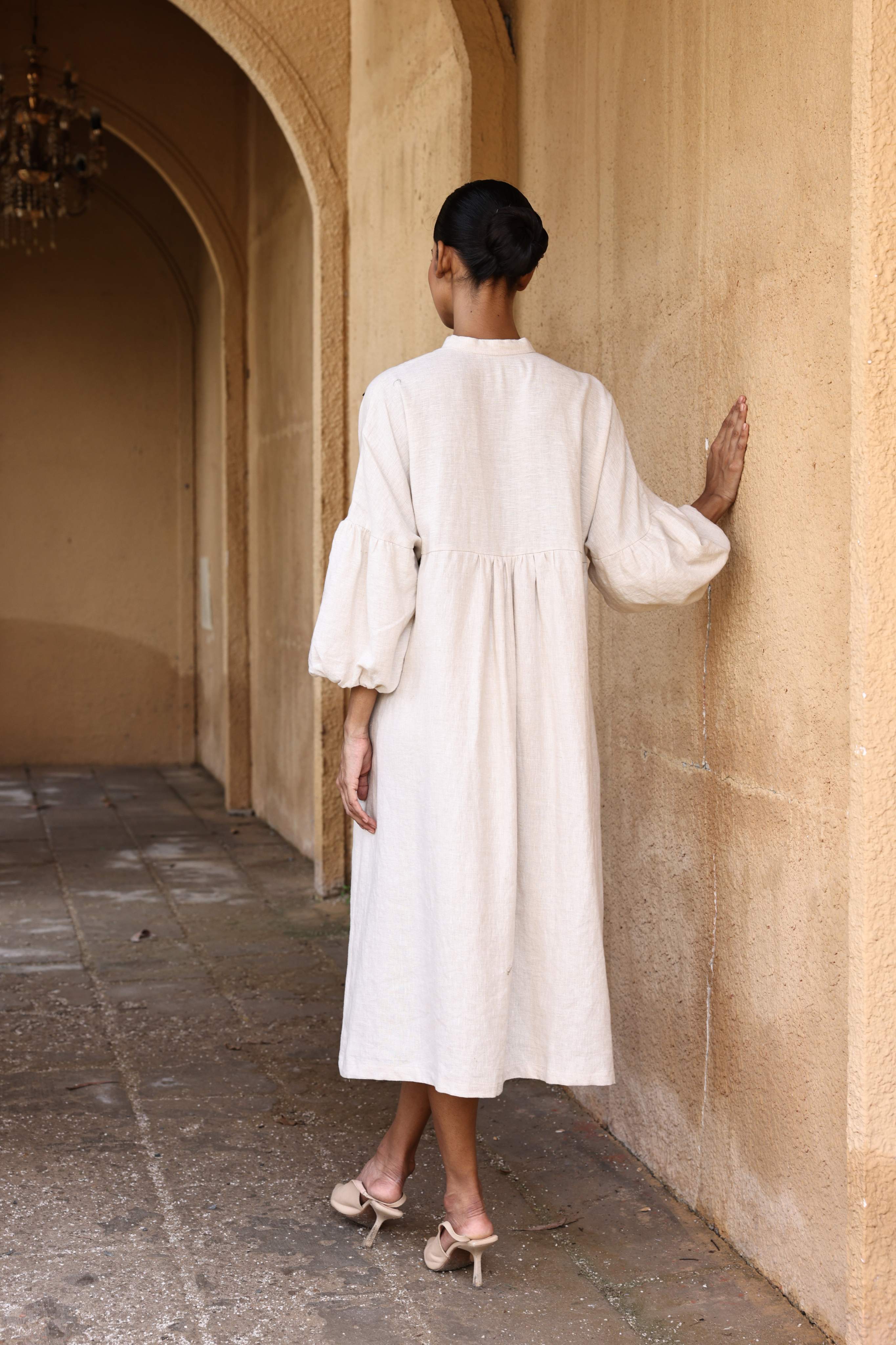 Linen tunic dress