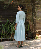 Linen wrap dress