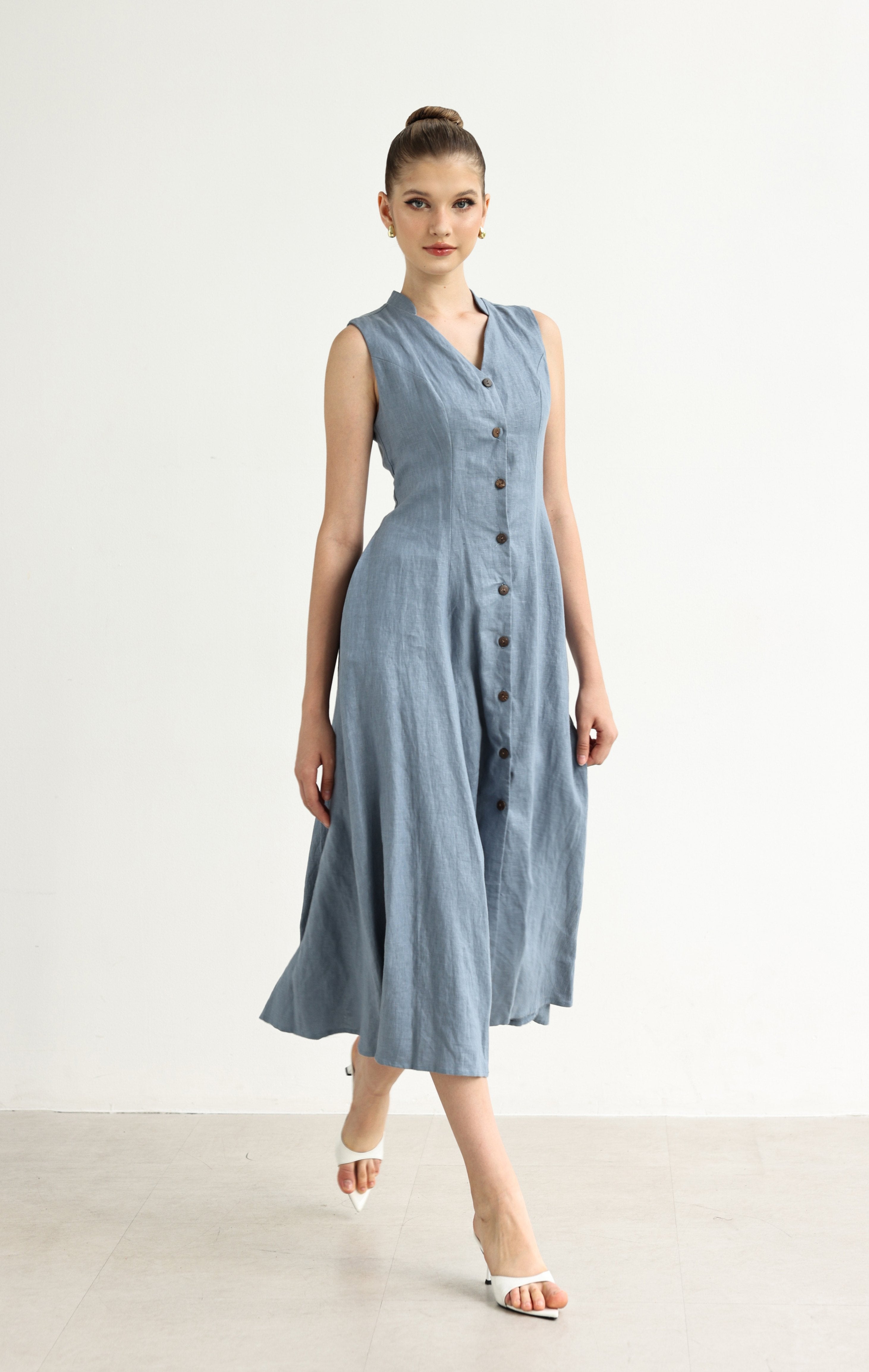 Summer casual linen dress