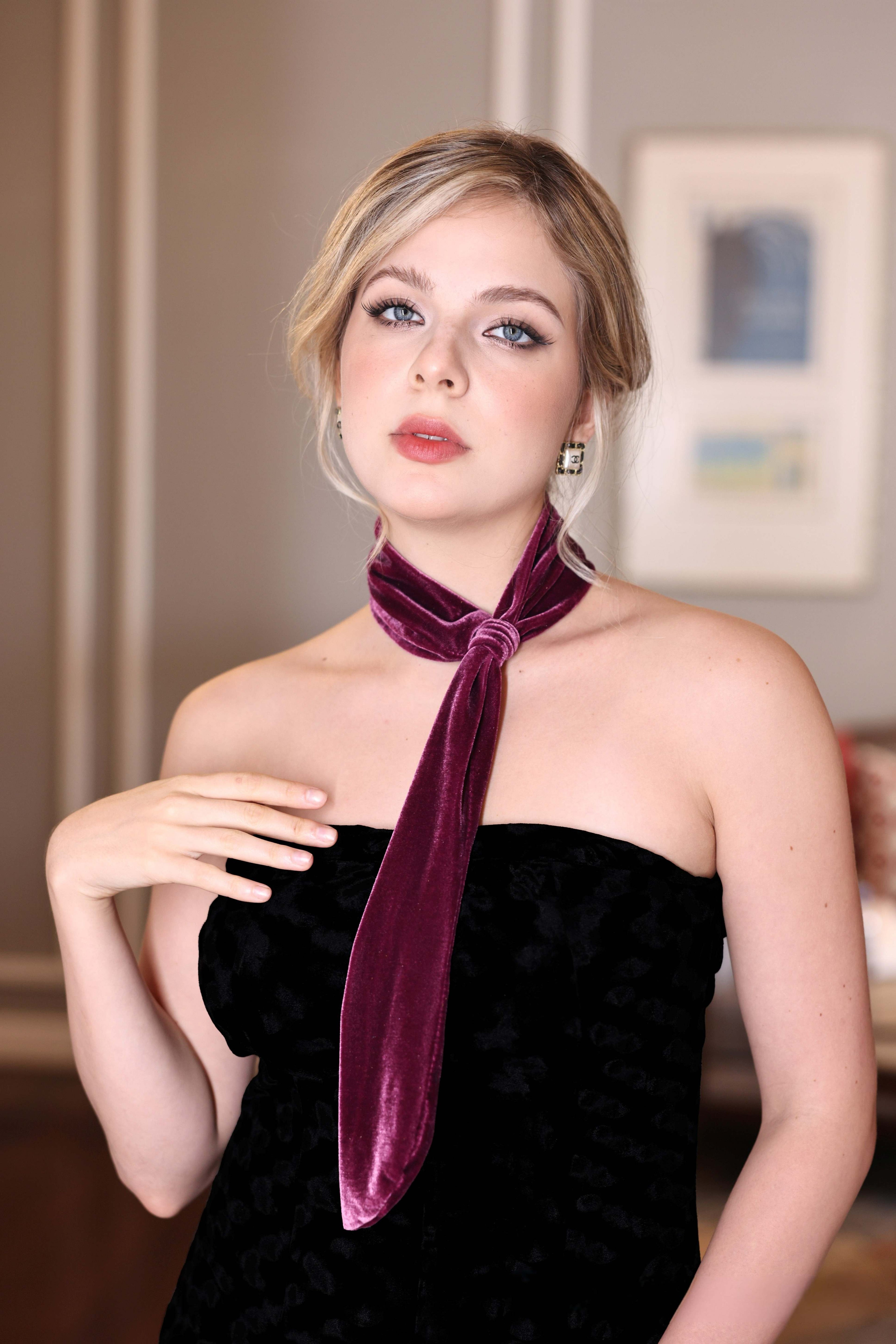 velvet neck tie scarf handmade valentine gift