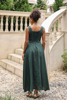A-line summer linen dress
