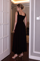 formal velvet maxi dress