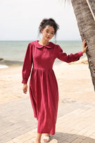 Linen dress with Peter Pan