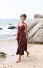 Linen slip summer dress
