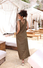 Long linen summer dress