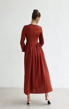 Long sleeve A-line dress