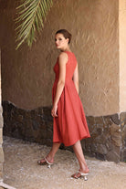 Minimalist linen dress