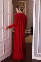 plus size high neck velvet dress
