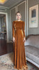 Winter velvet formal dress
