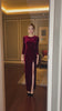 winter evening velvet dress