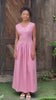 Dropped waist linen dress
