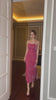 sleeveless minimalist velvet gown