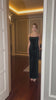 black velvet bodycon dress