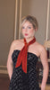 orange velvet scarf bridesmaid gift