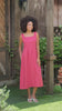 Sleeveless A-line linen dress