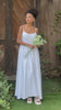 White linen beach maxi dress