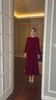 custom velvet evening dress
