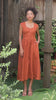 Front button linen summer dress
