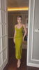 velvet spaghetti strap dress