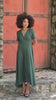 Linen fit and flare dress