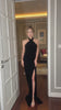 evening velvet maxi dress