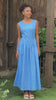 Sleeveless linen sundress long