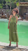 Linen halter cross dress