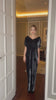 batwing sleeve velvet dress