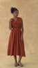 Sailor collar linen dress