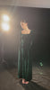 Square neck velvet formal gown