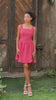 Summer linen ruffle dress