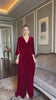 Wrap velvet maxi dress 