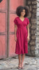 Tulip sleeves linen dress