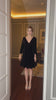 black velvet mini dress