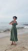 Side button linen dress