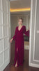 velvet wrap maxi dress