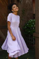 Short sleeve linen dress