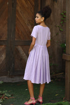 Short sleeve linen dress