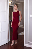 Sleeveless velvet dress