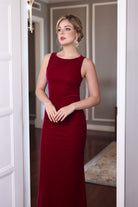 Sleeveless velvet dress