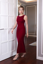 Sleeveless velvet dress
