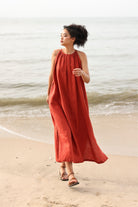 Summer linen beach dress