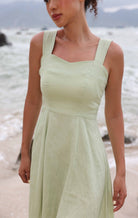 Sweetheart linen sundress