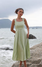Sweetheart linen sundress