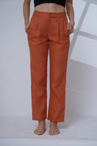 Tapered linen pants