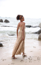 Tiered linen summer dress