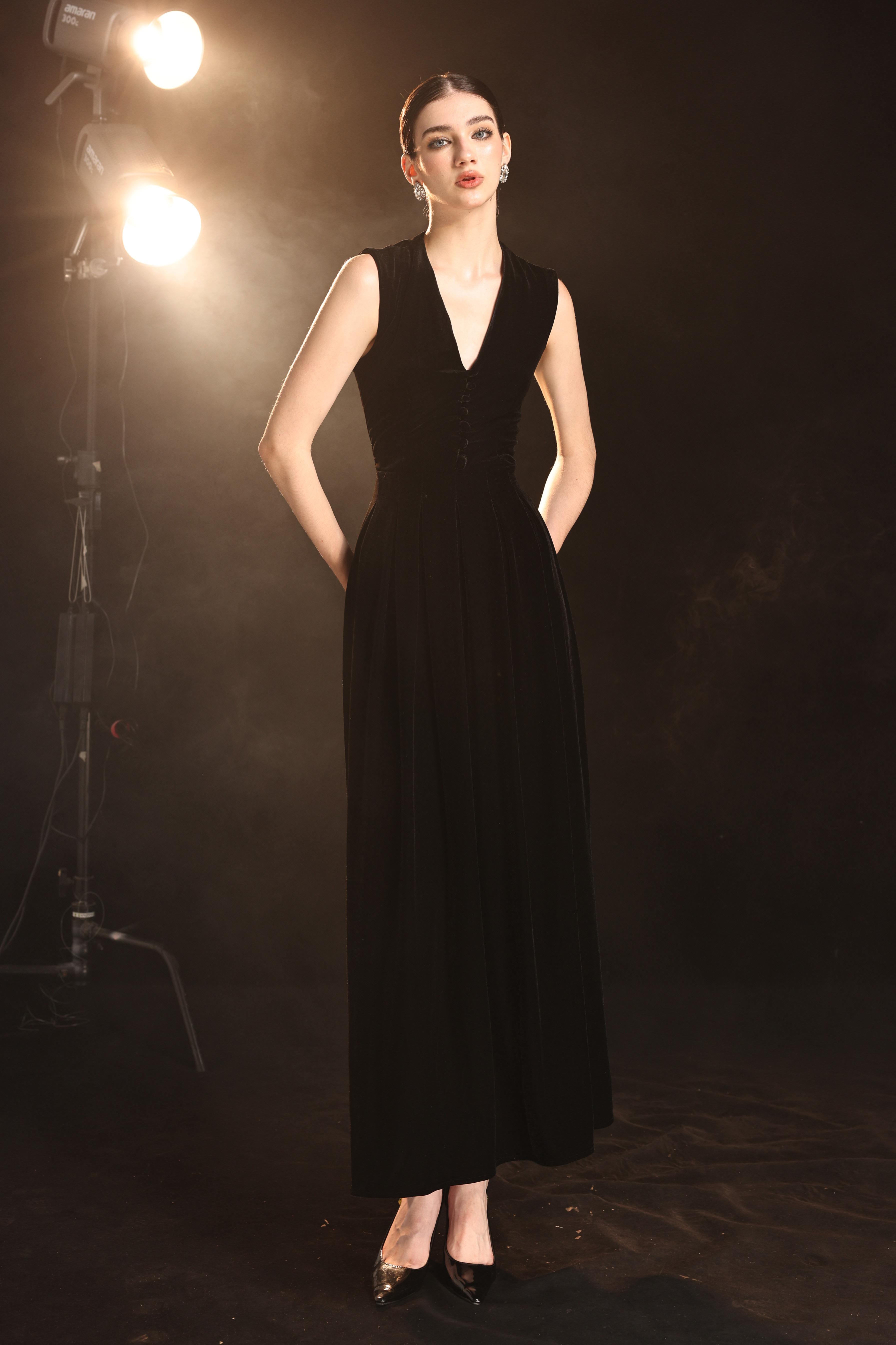 Velvet date night dress